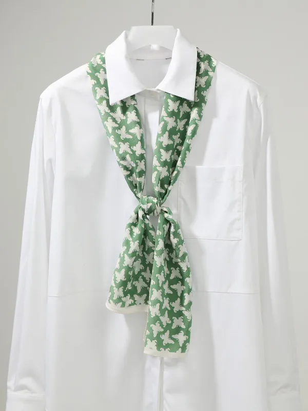100% Mulberry Silk Women's Butterfly Print Scarf sold by COMOBOCA