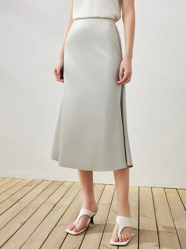 Women's Elastic Waistband Chic Midi Skirt sold by COMOBOCA