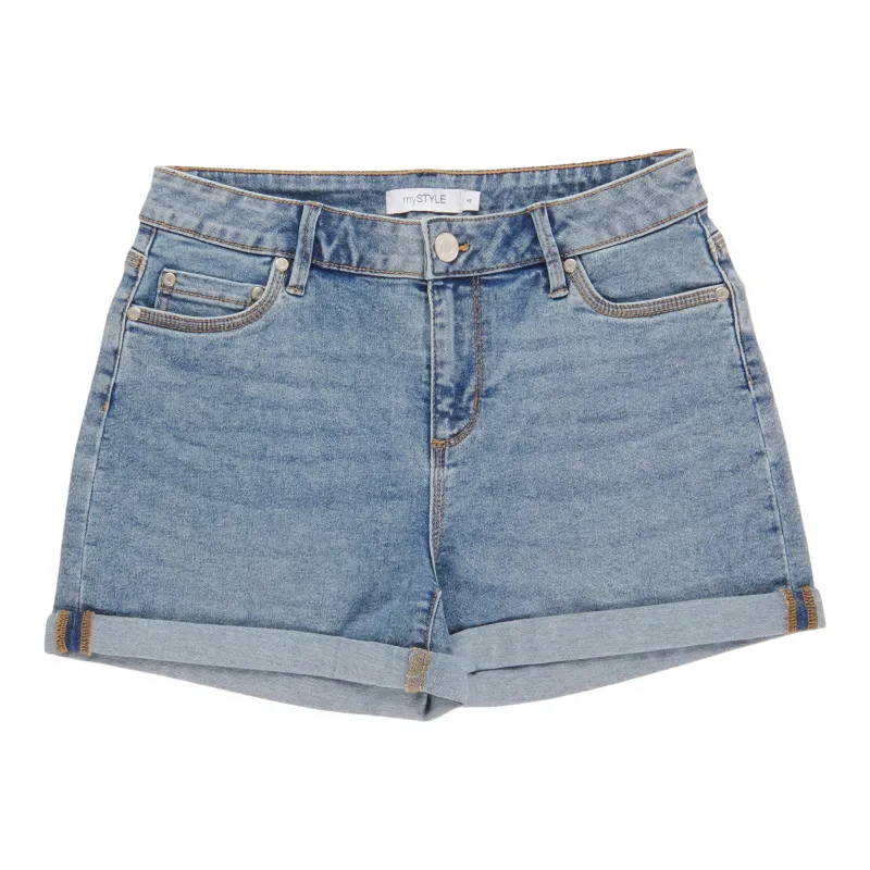 mySTYLE Women's Cuffed Denim Shorts sold by Giant Tiger