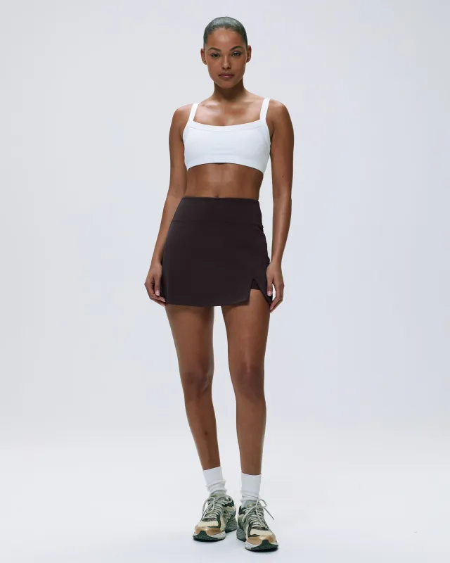 Ultimate A-line Mini Skirt - Coffee Bean sold by Adanola