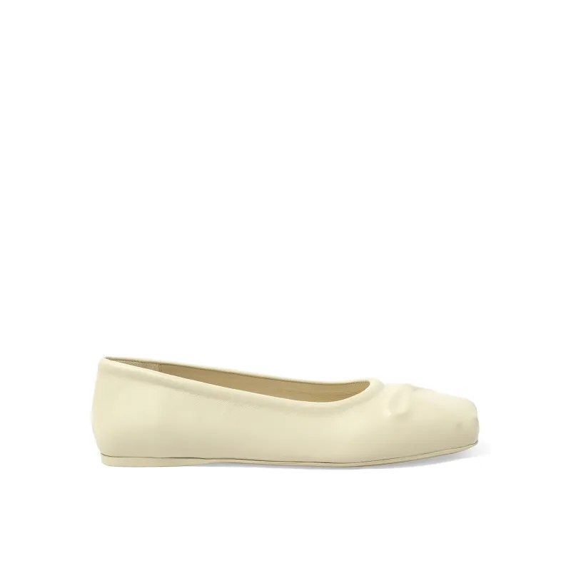Little Bow Ballerina in Limestone sold by MARAIS
