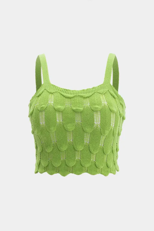 Plus størrelse strik tank top sold by Micas