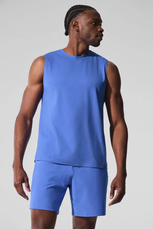 Conquer Muscle Tank - Marathon Blue sold by Alo Yoga