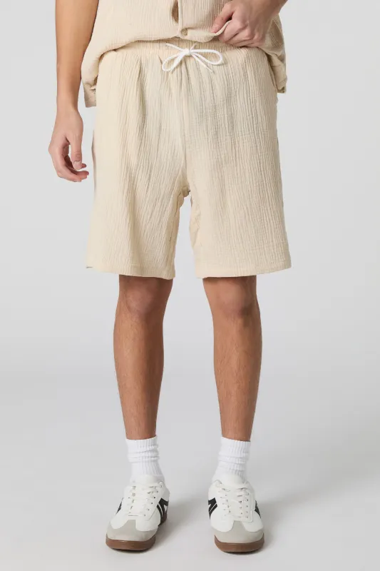 Crinkle Drawstring Short sold by Urban Planet