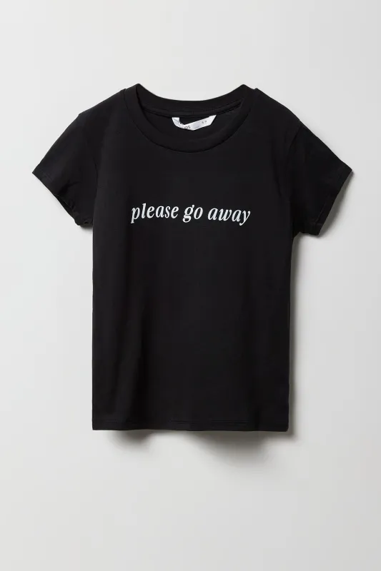 Girls Please Go Away Graphic T-Shirt sold by Urban Planet