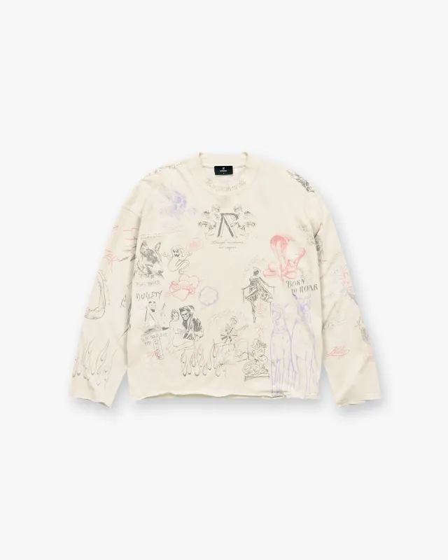Legacy Long Sleeve T-Shirt - Buttercream sold by Represent