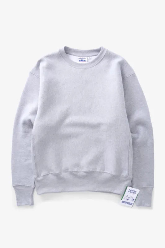 Power Goods - Super Weight Crewneck - Heather Grey sold by Blacksmith Store