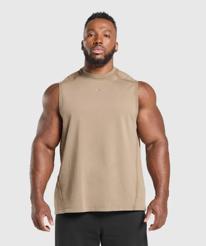 Gymshark Heavyweight Tank - Lifestyle Brown sold by Gymshark