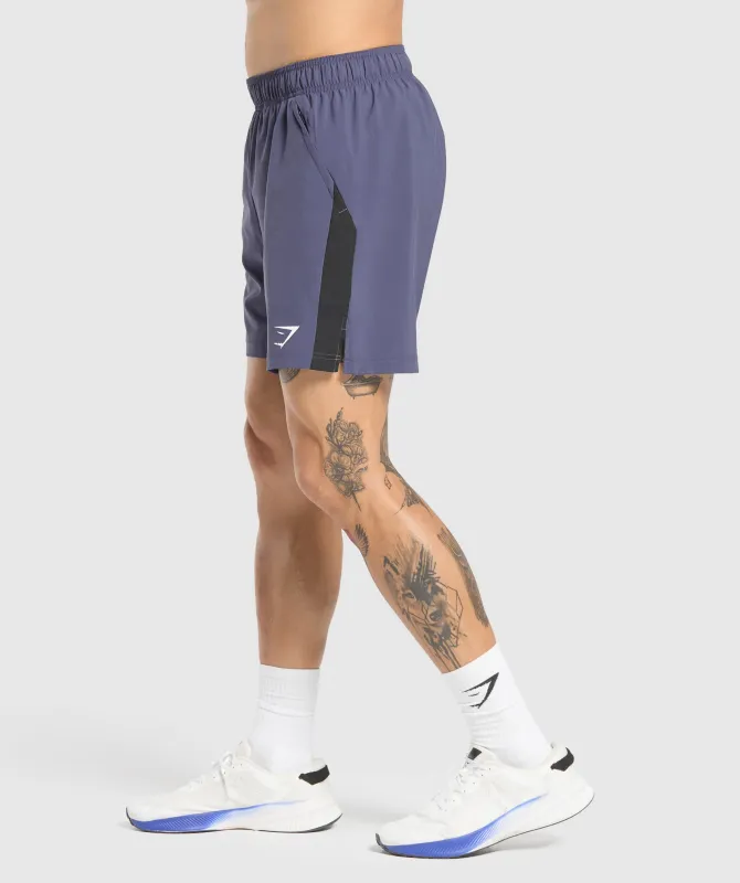 Gymshark Sport  7" Shorts - Weighted Purple/Black sold by Gymshark