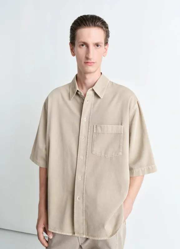 SHORT SLEEVE DENIM SHIRT sold by Lemaire