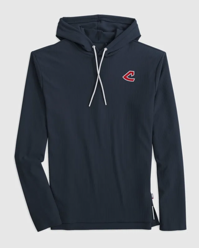 Cleveland Guardians Hoppin Performance Hoodie - Cooperstown Logo sold by Johnnie-O
