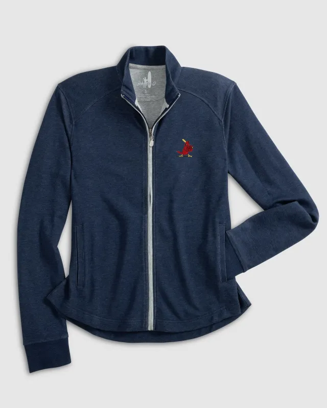Women's St. Louis Cardinals Tomi Full Zip Jacket - Cooperstown Logo sold by Johnnie-O