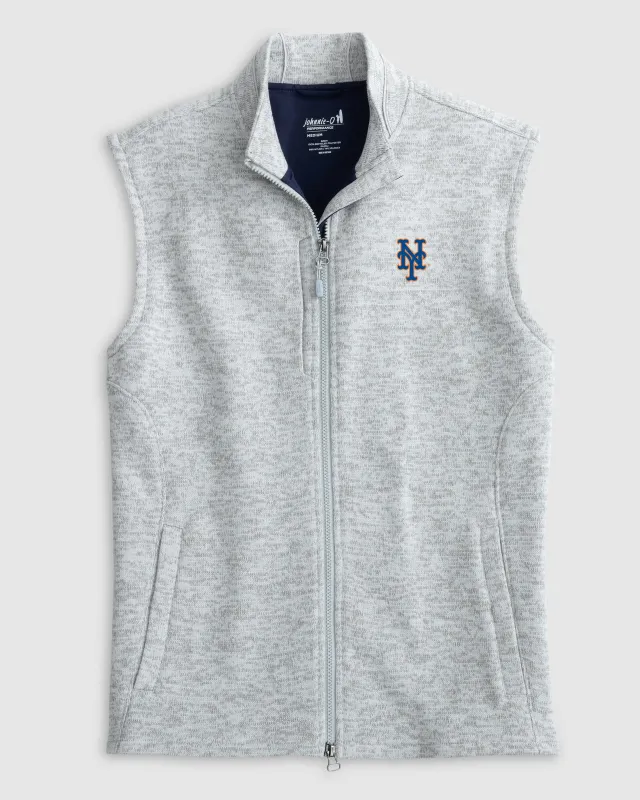 New York Mets Denalis Performance Fleece Vest sold by Johnnie-O