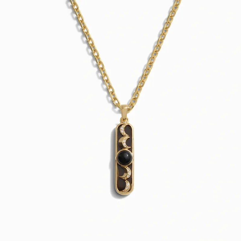 Men's Moon Phase Necklace sold by Awe Inspired