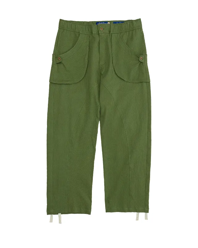 Osage Pant: Over-dyed Military Seersucker sold by Paratodo Co