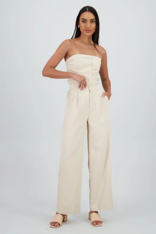 Pantalón Recto con Botón Hypsters sold by Shasa