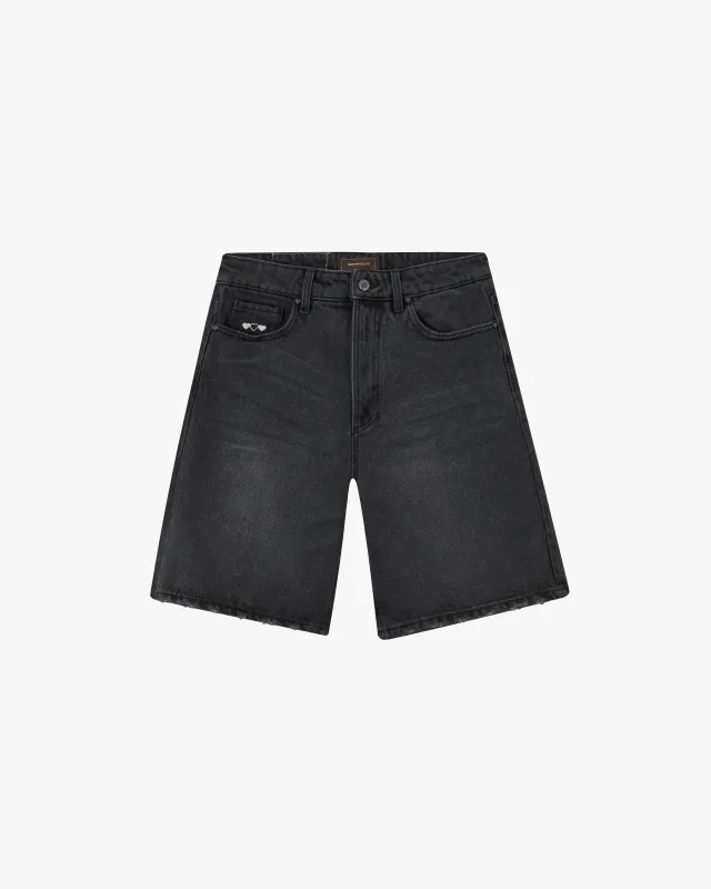 Basic Denim Shorts Black sold by Nude Project