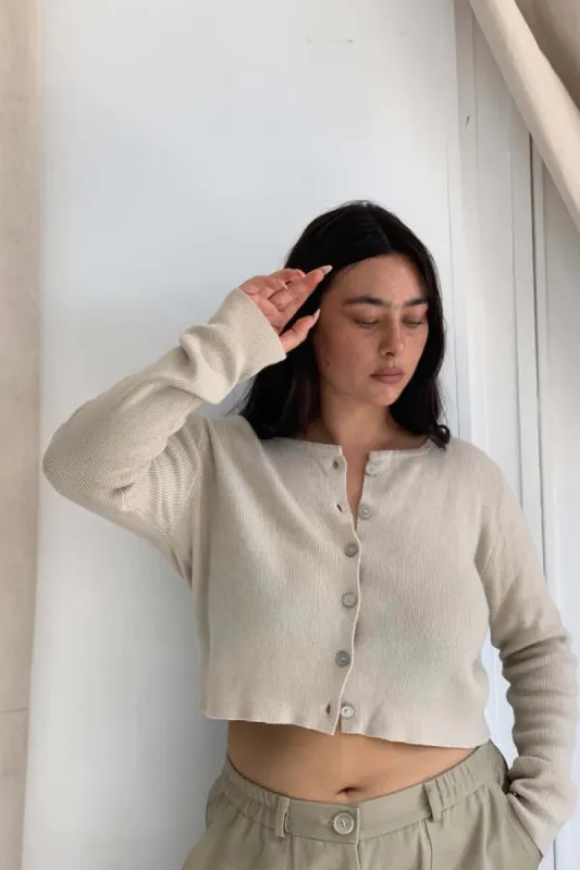 Boheme Cardigan Cachemire - Creme on Garmentory sold by Garmentory