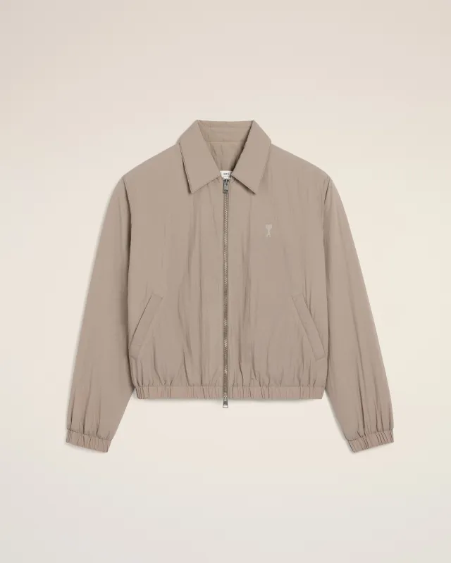 Blouson Beige Zippé En Toile Technique sold by Ami