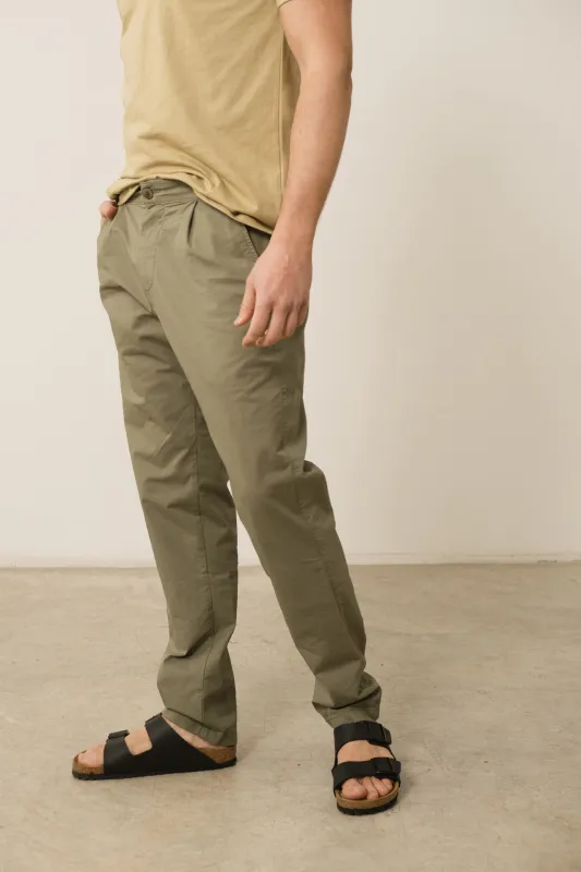 Men's Herman Linen Blend Chino Pants Green sold by Ivalo.com