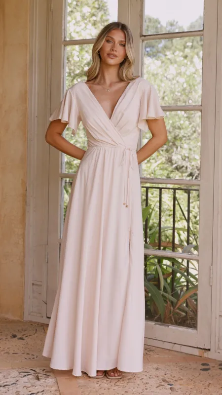 Charlize Maxi Dress - Ivory sold by Billy J