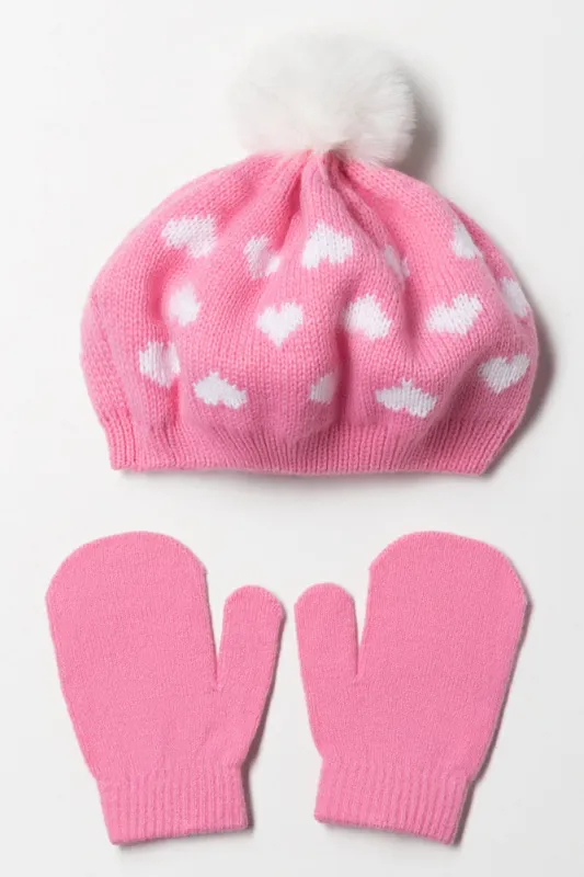 Beret Hat Set Pink sold by Ackermas