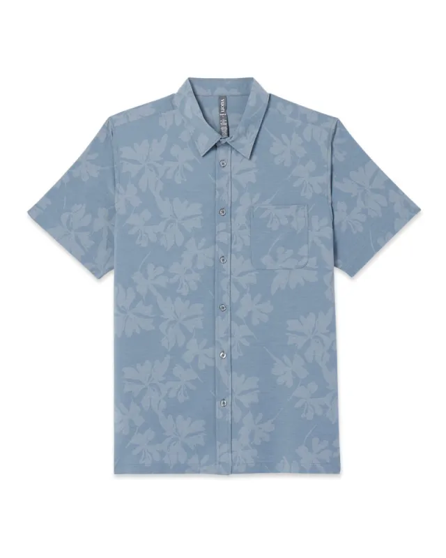 Vuori Short Sleeve Bridge Button Down - DUSTY BLUE sold by Sun Diego Boardshops