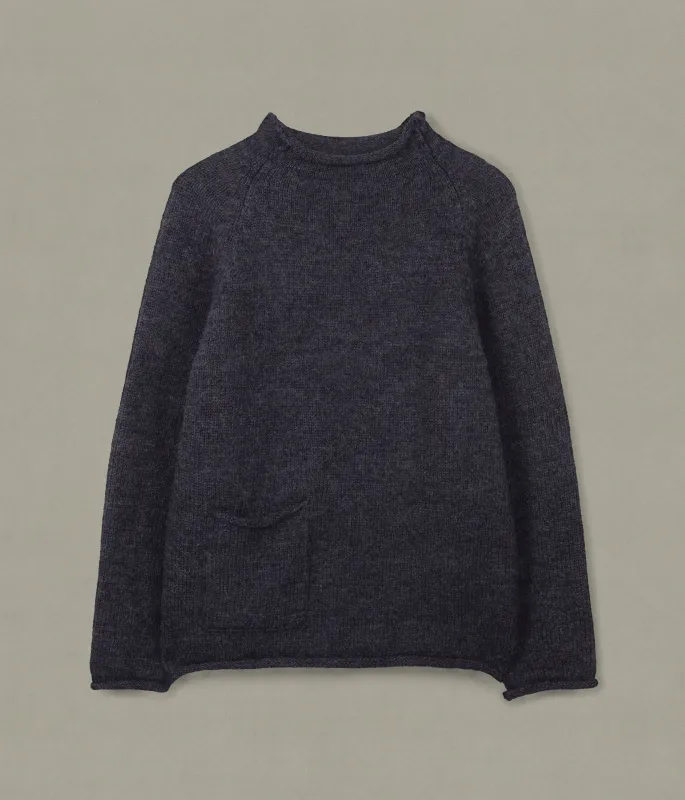 Fisherman Sweater, Charcoal sold by XENIA TELUNTS