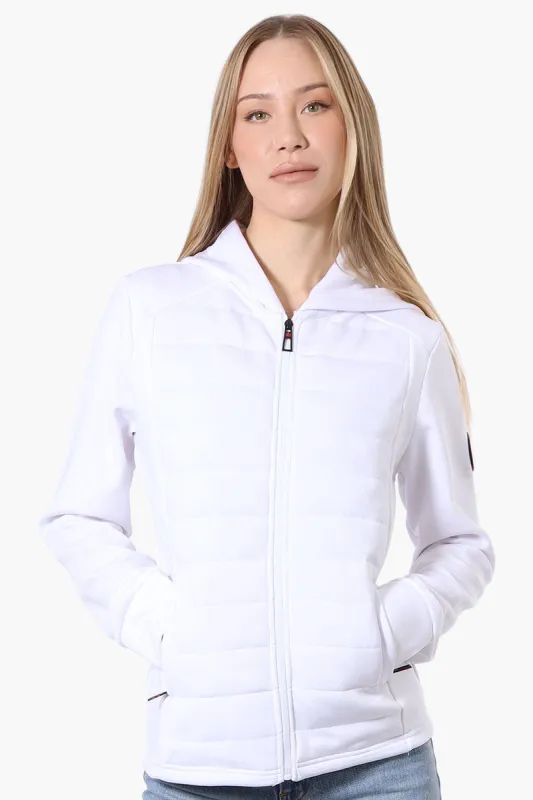 Canada Weather Gear Puffer Techno Fleece Lightweight Jacket - White sold by Fairweather