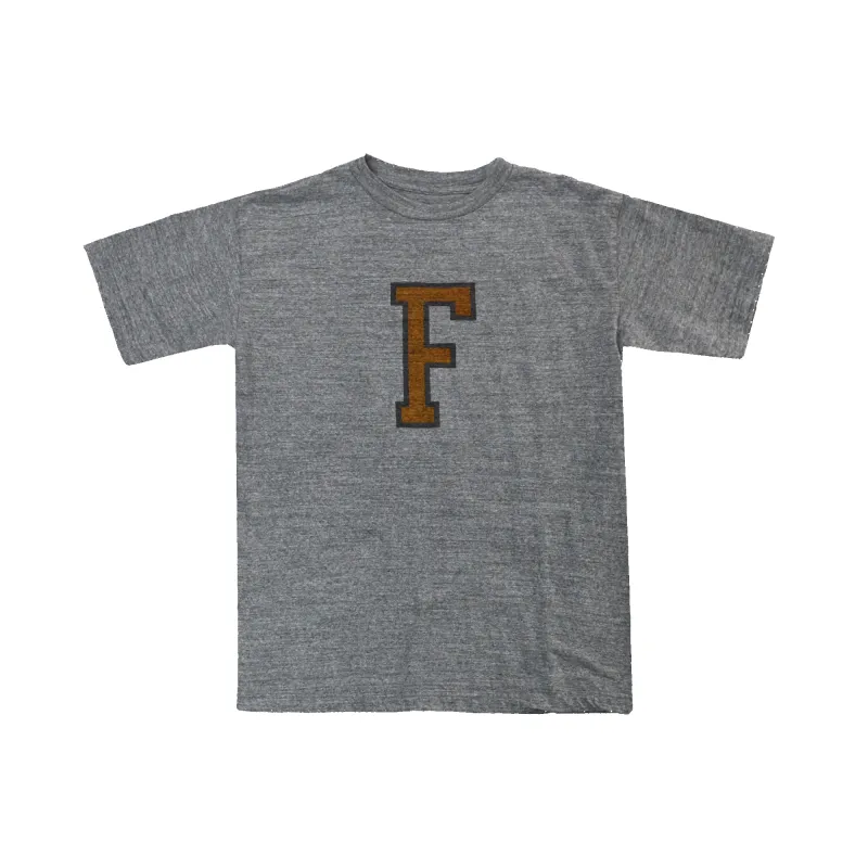 [2025SS] 5501PT - Heather Grey T Shirt "F" sold by Full Count