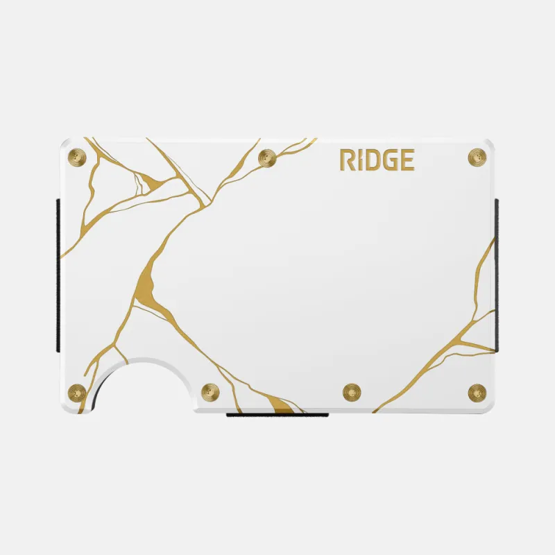 Ridge Wallet - Kintsugi - White sold by The Ridge