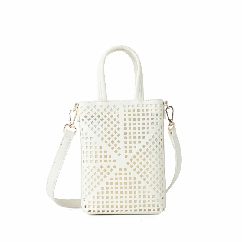 Mila Ivory Phone Crossbody Bag sold by HAUTE SHORE