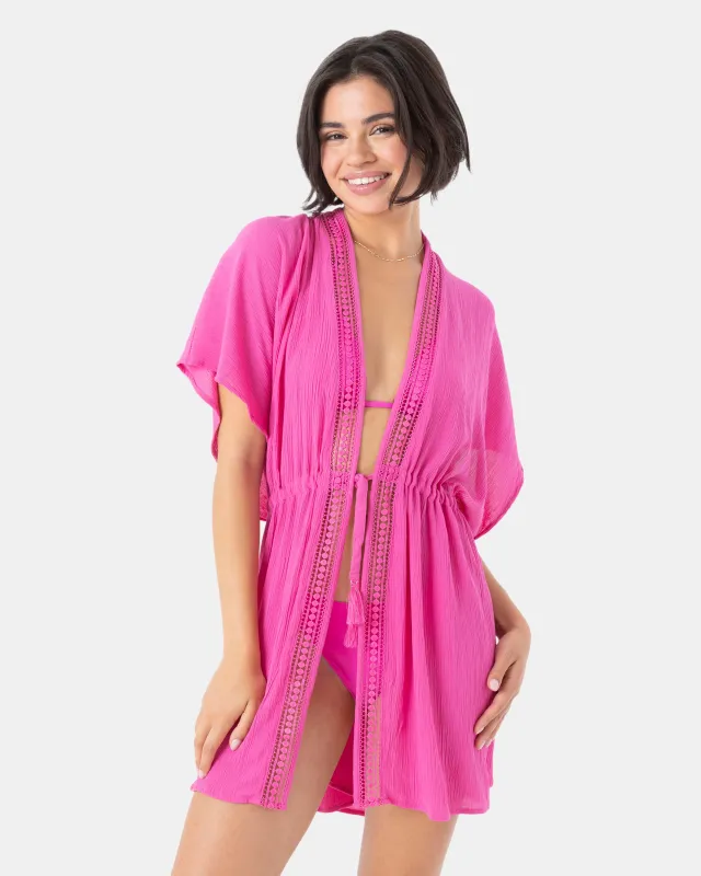 Sun Kissed Kimono Cover Up sold by Roxy