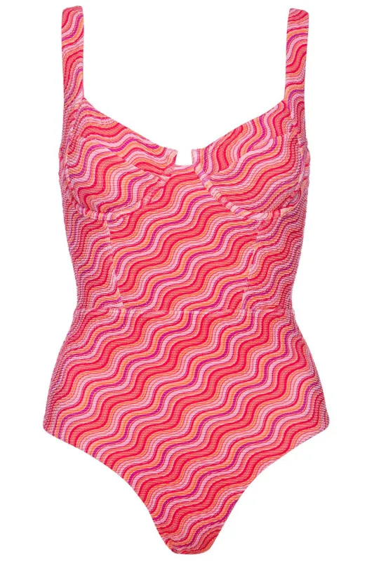 Manhattan Underwire Wavy Swimsuit sold by Vetchy