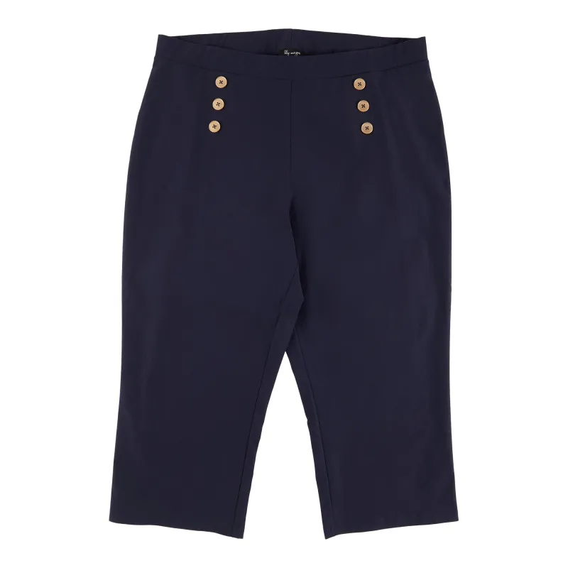 lily morgan Women's Plus Solid Cropped Pants sold by Giant Tiger