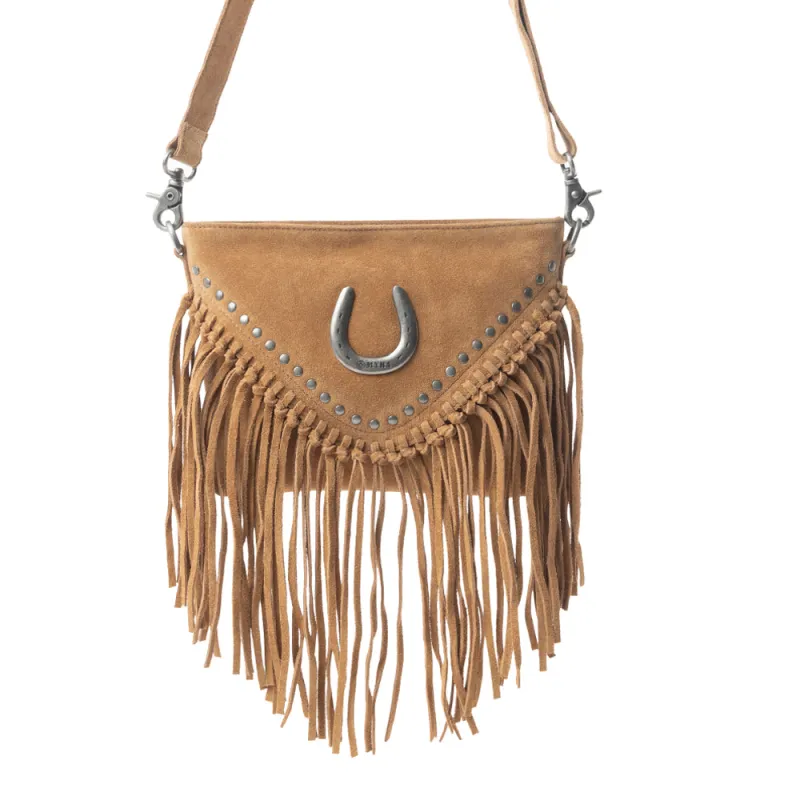 Stallion's Luck Leather Bag In Light Brown sold by Myra Bag