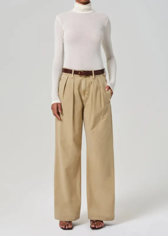 Petra Pleated Trouser in Gobi sold by Citizens Of Humanity