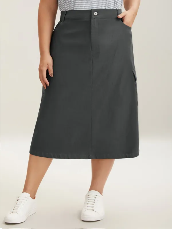 Stretchy Functional Pockets Maxi Skirt sold by Bloomchic