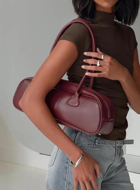 Moonlit Bag Burgundy sold by Princess Polly