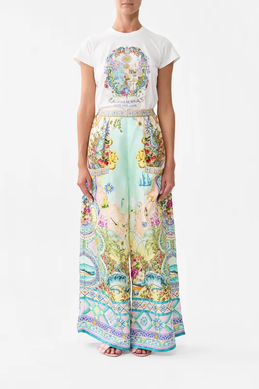 WIDE LEG TROUSER WITH FRONT POCKETS JUST COASTING sold by Camilla