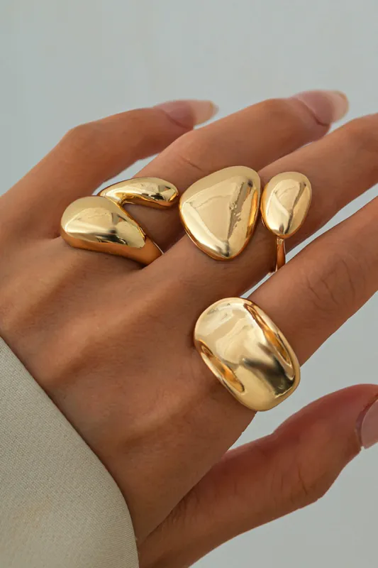 Metal Irregular Rings sold by Micas