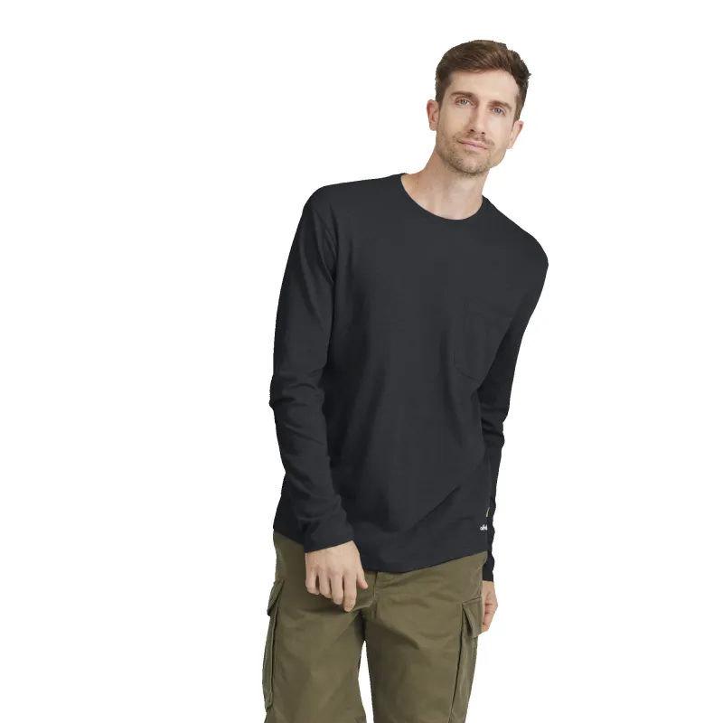 Men's Soft Merino Long Sleeve Tee - True Black sold by allbirds