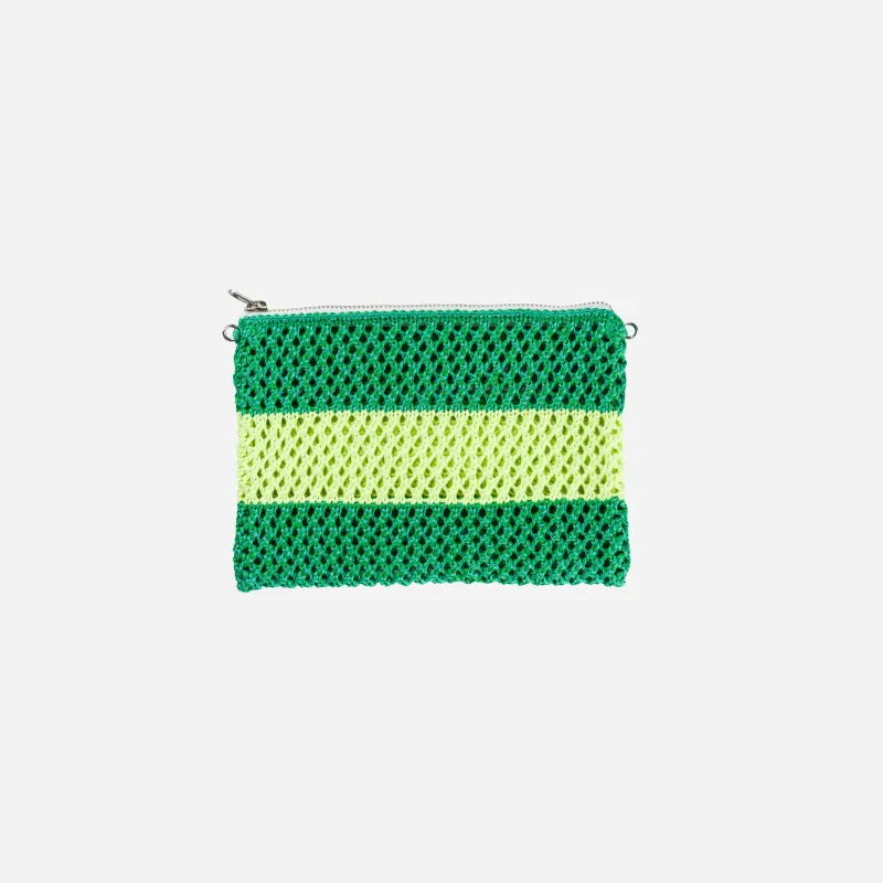Stripe Raffia Pouch sold by Verloop LLC