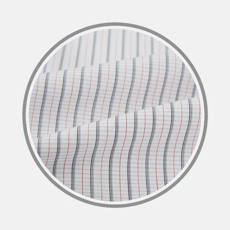 Red and Navy Graph Check Fabric sold by Turnbull & Asser