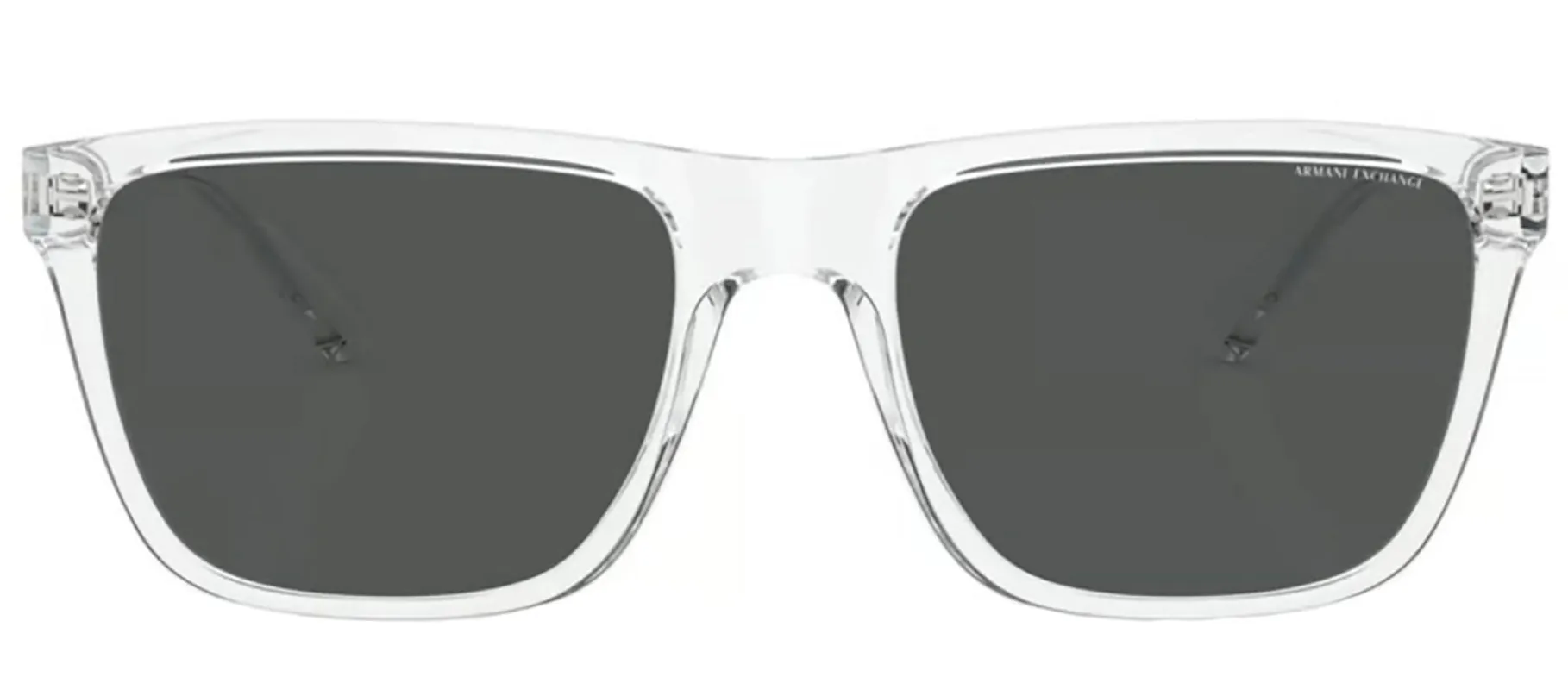 Armani Exchange AX 4080S 823587 Square Plastic Clear Sunglasses with Grey Lens sold by Gaffos