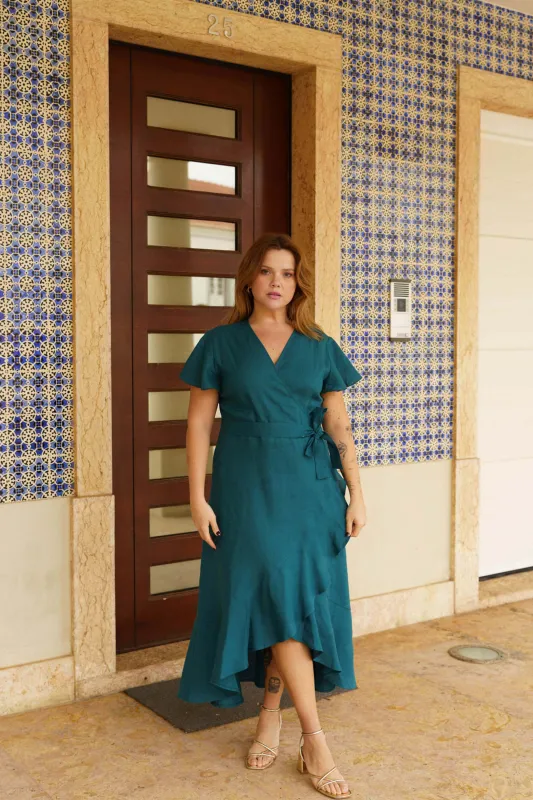 Annika Dress Crystal Teal sold by Ivalo.com