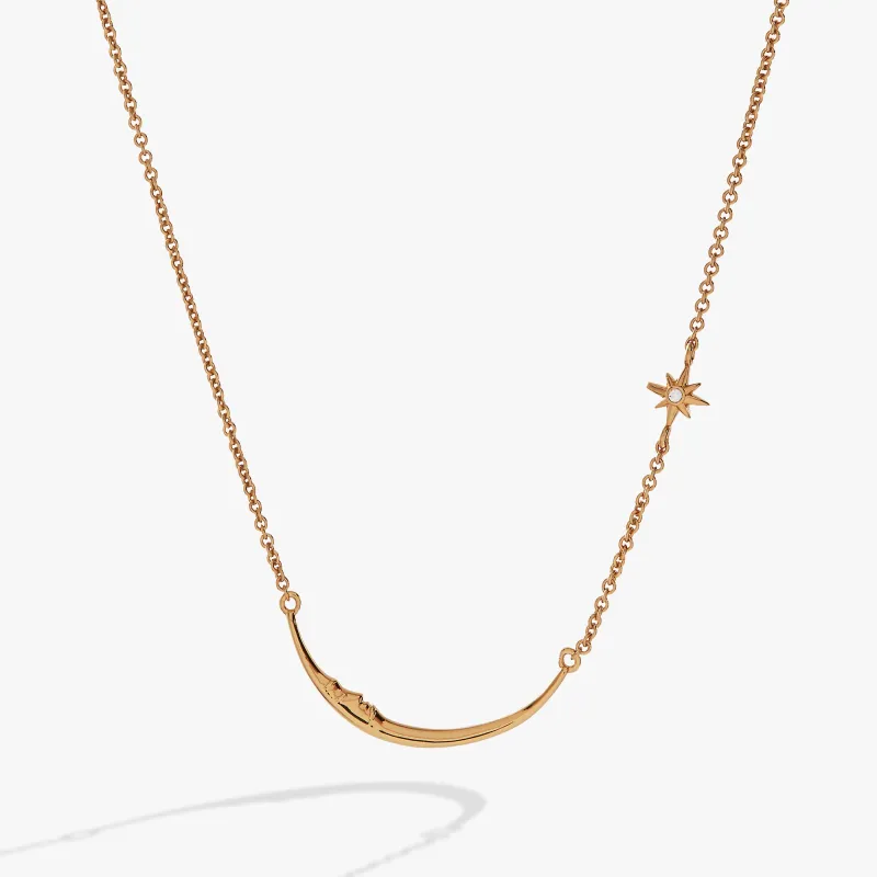 Crescent Moon Necklace sold by Alex and Ani