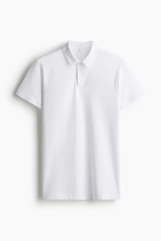 H&M - Slim Fit Polo shirt - White sold by H&M