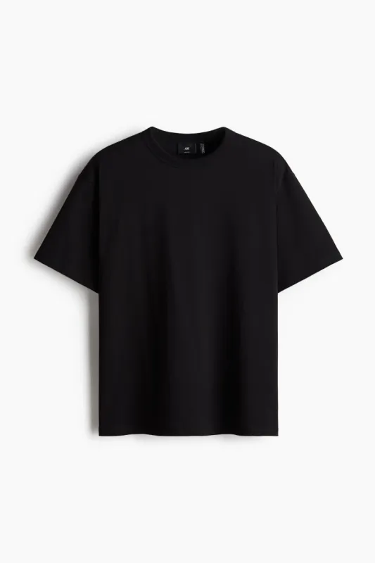 H & M - COOLMAX Loose Fit T-shirt - Black sold by H&M