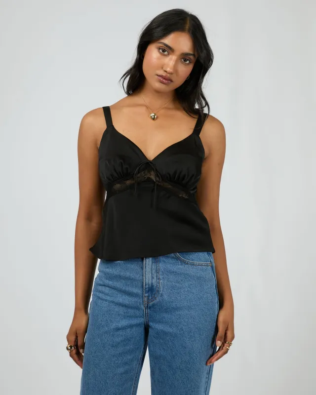 Valerie Lace Top Black sold by edge clothing
